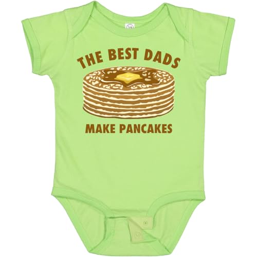 inktastic Best Dads Make Pancakes Baby Bodysuit 24 Months Lime Green 23e55