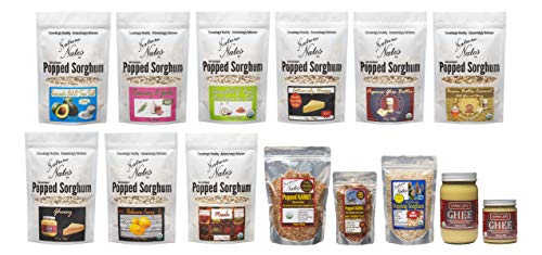 Popped Sorghum Organic Brown Butter Caramel 1.7 Oz, 6 Pack A Snack That's Healthier Than Popcorn #TOP7
