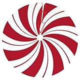 Generisch Weihnachtsbaum Rock mit Roter Swirl Optik Zuckerstangen Deko für Festliche Home Party Gestaltung (A, 90cm)