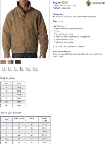 Dri Duck Maverick Blanket Lined Jacket Mens3