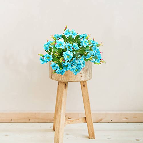 Luxsego Roses Artificial Flowers, Fake Silk Flowers With Pot, Realistic Faux Rose For Home Wedding Office Party Decor, 2023 Gifts For Her Or Birthday, Mothers Day, Anniversary(13.7In, Blue) #TOP1