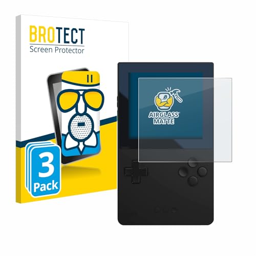 brotect Anti-Glare Glass Screen Protector Matte compatible with Analogue Pocket (3 Pack) - Anti-Scratch 9H Protection Film