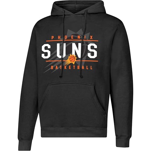 Ultra Game Men's NBA Official Super Soft Get Right Hoodie Sweatshirt, Phoenix Suns, Black, Large