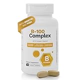 Nutra Nutrition B-100 Complex Vitamins – High Potency B-Complex with B1 B2 B3 B6 B12, Biotin & Folate – Energy Metabolism & Nervous System Support – 50 Tablets – Non-GMO, Gluten-Free