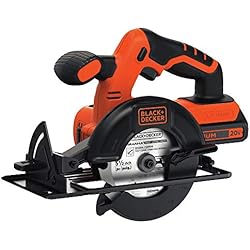BLACK+DECKER 20V MAX Cordless Circular Saw, 5-1/2 inch, with Battery and Charger (BDCCS20C)