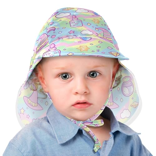 Witch Potion Cartoon Baby Boys Girls Sun Hats Boy Beach Play Hats Baby Girls UPF 50+ Adjustable Traveling Camping2