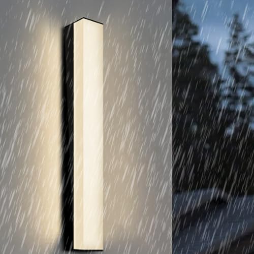 Éclairage mural extérieur LED au design minimaliste rectangulaire en acrylique de qualité
