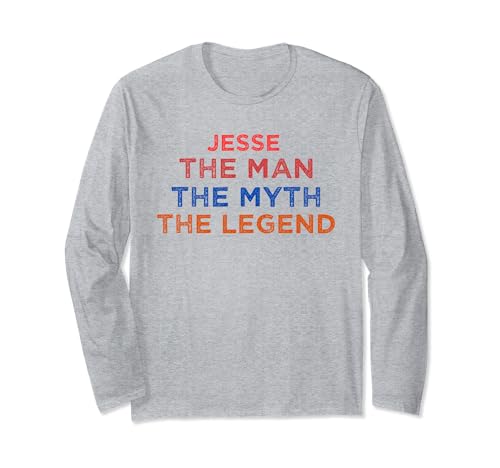 Jesse The Man The Myth The Legend Vintage Tramonto Maglia a Manica