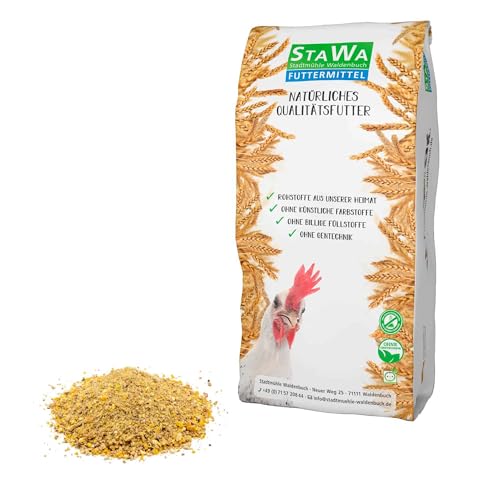 StaWa Legemehl Premium ohne Gentechnik Hühnerfutter mit Leinsamenschrot Ergänzungsfuttermittel für Legehennen 10 kg