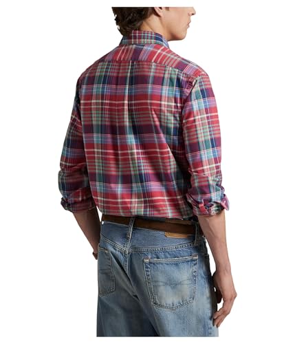 Image of POLO RALPH LAUREN Classic Fit Plaid Oxford Shirt
