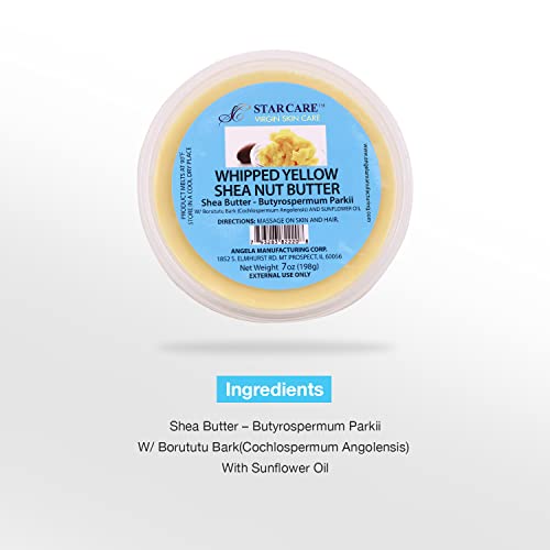 Star Care Whipped Yellow Shea Nut Butter W/ Borututu Bark And Sunflower Oil (7Oz) #TOP5