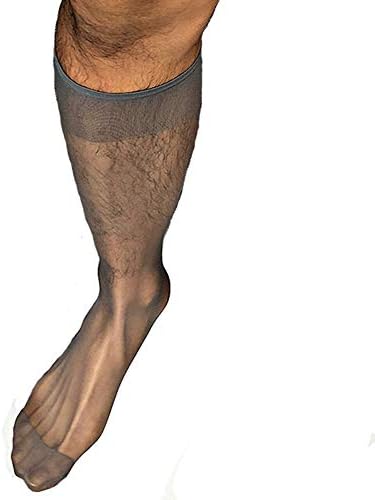 Goobester Men Formal Wear Sheer Suit Men Transparent Thin Business Tube Dress Socks