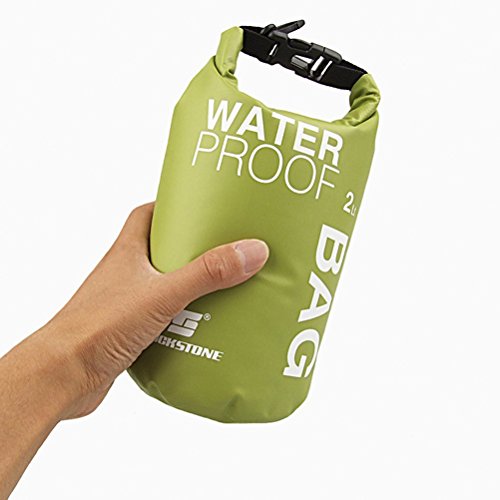 Bolsa impermeável para armazenamento de celular WINOMO 2L para viagens ao ar livre (verde)