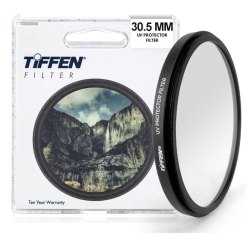 Tiffen 305UVP Slim 30.5mm UV Protection Filter for Camera Lens, Clear Optical Glass, Impact Resistant, Made in USA
