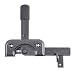 Produktbild Alberts 301385 DURAVIS® Gartentorfalle | speziell für schmale Rahmenhölzer | schwarzdiamant duplexbeschichtet | Platte 120 x 50 mm