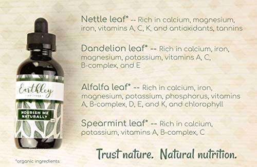 Earthley Wellness, Nourish Naturally, All Natural Herbal Multivitamin, Whole, Natural, Organic Herbs, Natually Occuring Vitamins And Minerals, Complete Nutrition, Trace Minerals (4Oz, Nourish Me) #TOP1