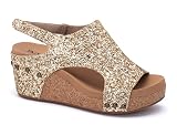 Corkys Footwear Carley Womens Glitter Wedge 2.5'