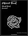 Sketch Book Blank Black Journal: Unlined Paper Notebook And Sketchbook black page for Kids and Adults Drawing, Painting, Sketching, Writing and ... gel pens, Flower Rose Cover ( Series 12 )