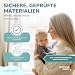 TPFFamily Baby Pflegeset Neugeborene (Beige) – 11-teiliges Newborn Baby Set mit hochwertiger Baby Nagelschere, Fieberthermometer, Bürste und mehr – Ideal als Erstausstattung für Neugeborene