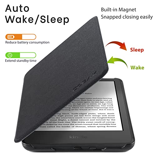 Image of CoBak Case for All New 6 Inch E-Reader 2024 and 2022 (11 Generation) - PU Leather Smart Cover, Auto Sleep and Wake, not Compatible with Kobo Clara