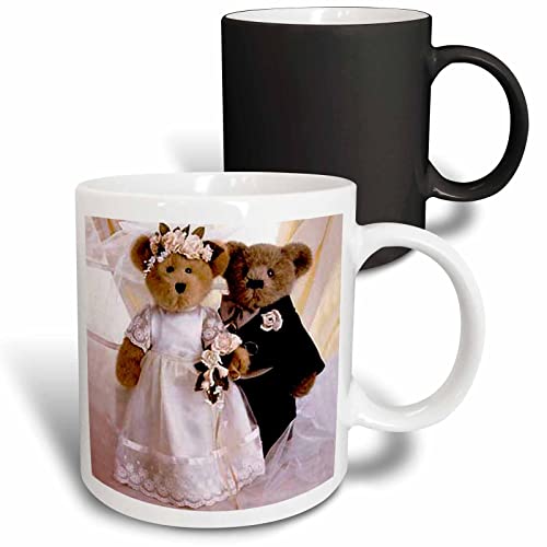 3dRose Wedding Anniversary Personalized 11oz Magic Transforming Mug