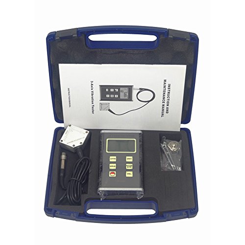 Vm-6380 3 Axis Piezoelectric Accelerometer Vibration Meter 3D Velocity Tester Vibrometer Gauge 10Hz~10Khz #TOP4