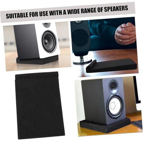 2 piezas Almohadillas de Aislamiento para Altavoces Cojines Amortiguadores para Uso en Home Theater y Estudio - Diseño Resistente para Rendimiento de Audio Mejorado Compacto miniatura 5