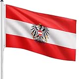 FLAGMASTER Teleskop Fahnenmast Aluminium 6,50m, 5-Fach höhenverstellbar, 30...