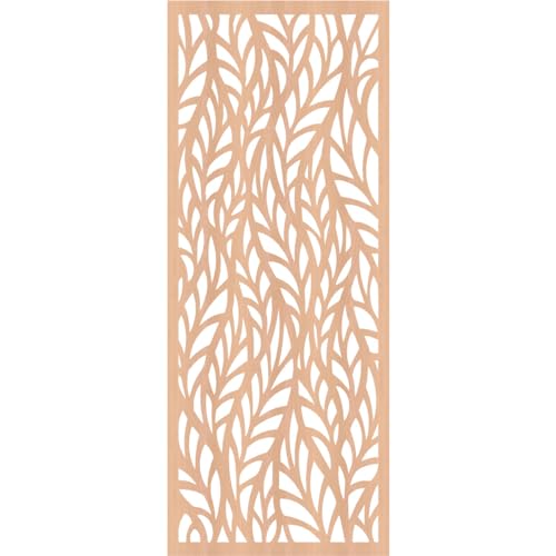 Image of Ortonville Decorative Pierced Fretwork Wood Wall Panels, 13 3 /8 inchW x 34 3 /8 inchH x 3 /8 inchT, Alder