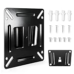 CTDMJ TV Wall Bracket Mount for Most 14-24“ LED, LCD, OLED Flat Screen TVs and Monitors with VESA Up to 100x100mm, Ultra Slim Single Monitor Wall Mount Bracket up to 22lbs