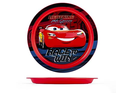 Lulabi Cars Piatto Piano in Polipropilene, 20,5cm, Rosso