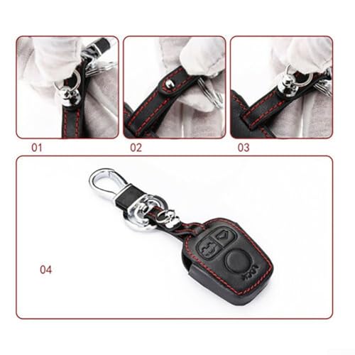 ZMdooreasy Leather Key Chain Holder For For BMW Models E34 E36 E38 E39 E46 3 5 7 Protect Keys - Image 3