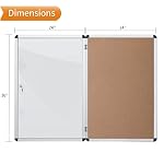 VIZ-PRO Tamperproof Lockable Cork Noticeboard Class 1 Aluminium Framed 36x24 Inches - Image 3