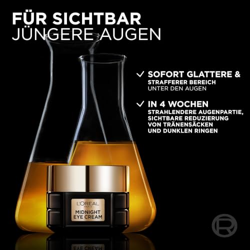 L'Oréal Paris Midnight Augencreme für Frauen: für sichtbar jugendlichere, wachere Augen mit Antioxidantien-Regenerationsformel und… – Ansicht 2