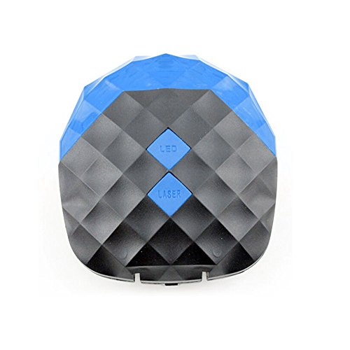 Yygift® Bicycle Cycling Laser Led Tail Light Mountain Bike Back Safety Warning Alarm Rear Light Laser Lane 5 Leds-Blue #TOP2