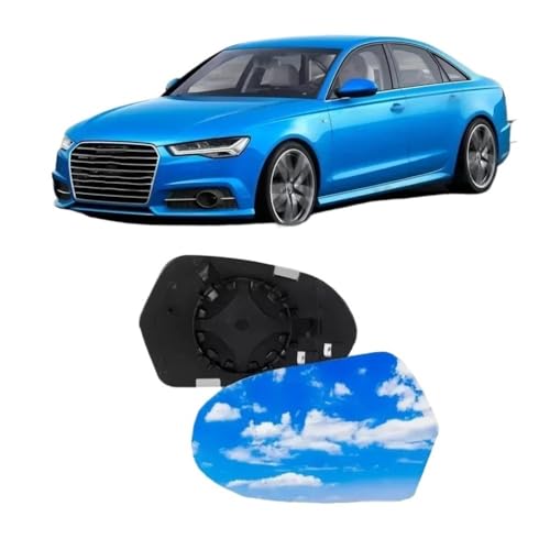 Glace de rétroviseur chauffant gauche droite pour Audi A6 C7 2012-2018 - 2