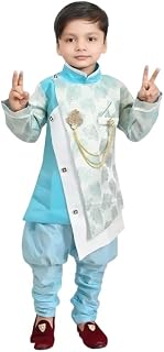 Boys Traditional Embroidered Sherwani Set with Churidar Price In India