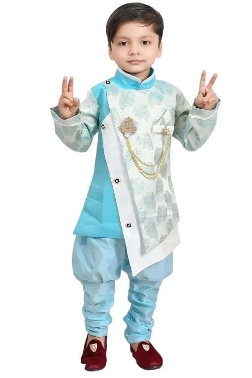 Boys Traditional Embroidered Sherwani Set with Churidar - Review, Price and Buying Guide