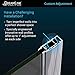 DreamLine Elegance 58-60 in. W x 72 in. H Frameless Pivot Shower Door in Oil Rubbed Bronze, SHDR-4158720-06