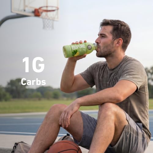 Image of Isopure Zero Carb 32g Clear Protein Ready-to-Drink, Whey Protein Isolate, Green Tea, 12 Pack (Packaging May Vary)