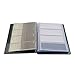 Rolodex Vinyl Business Card Book with A-Z Tabs, Holds 96 Cards of 2.25 x 4 Inches, Black (67467)