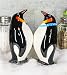 Ebros Gift Polar Opposites Emperor Penguin Salt & Pepper Shakers Ceramic Magnetic Figurine Set 3