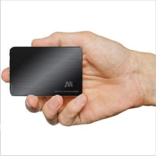 World's Thinnest Micro Voice Recorder with Voice Activation | 50 Hour Battery Life | Easy One Touch Recording | 16GB Internal Flash Memory Digital Audio Recorder | Storage Capacity 100 Hours