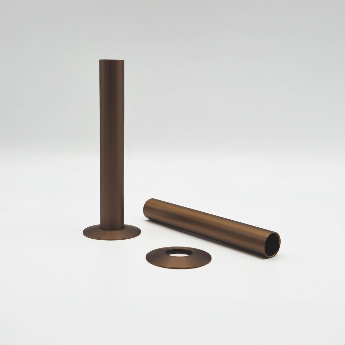 Lux Heat Brushed Bronze 18mm X 130mm Radiator Pipe Sleeving Kit from B&Q