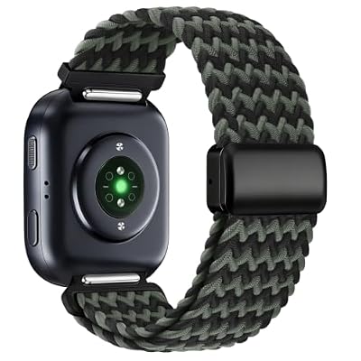 Yeahxing Bands for Amazfit Bip 6 Watch Band - 22mm Braid Stretchy Nylon Strap for Amazfit Bip 6/Bip 5/Active Max/Balance 2/Balance, Replacement Strap for Amazfit GTR 4/GTR 3 Pro/3/2/2e/47mm Women Men