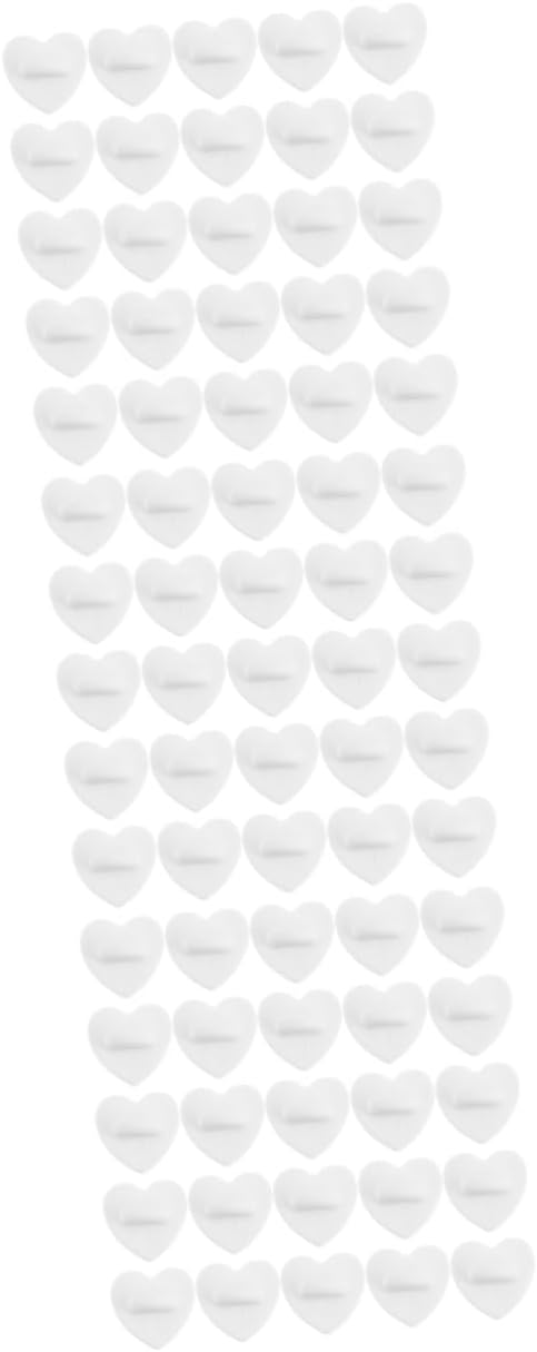SHINEOFI 300pcs Heart-Shaped Pin Back Holders Clutch Fasteners for Brooches and Crafts Securely Locks Place for Projects and Accessories