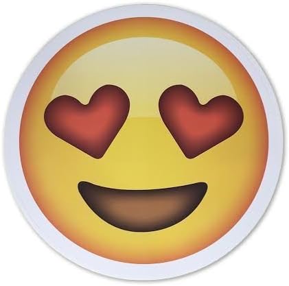 Amazon Co Jp Giant 8 Smiling Face Withハート目絵文字ステッカー ホーム キッチン Amazon Co Jp Giant 8 Smiling Face Withハート目絵文字ステッカー ホーム キッチン
