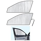 Side Window Front Seat Reflective Sunshade Custom Fit for 2020 2021 2022 2023 2024 2025 Hyundai Palisade SUV, SE, SEL, Limited, UV Reflector Sun Protection Accessories (Set of 2)