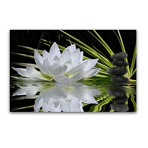 Broderie Diamant Peinture Lotus blanc, une idée de cadeau créatif et original