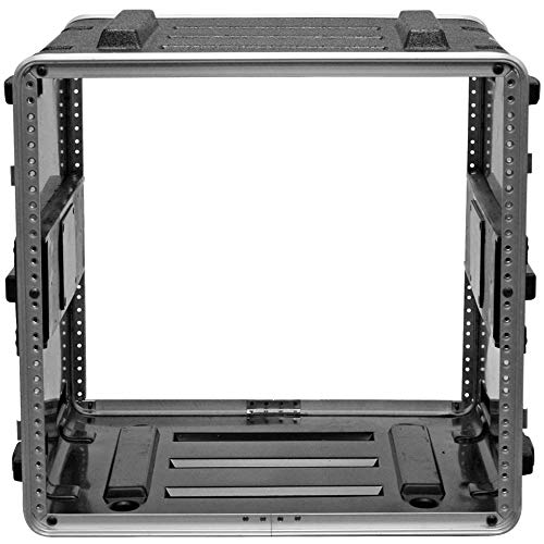 Seismic Audio - SALWR10D - Gabinete ligero ABS para Rack de 10 espacios - 10U PA DJ Race para amplificadores y efectos miniatura 6
